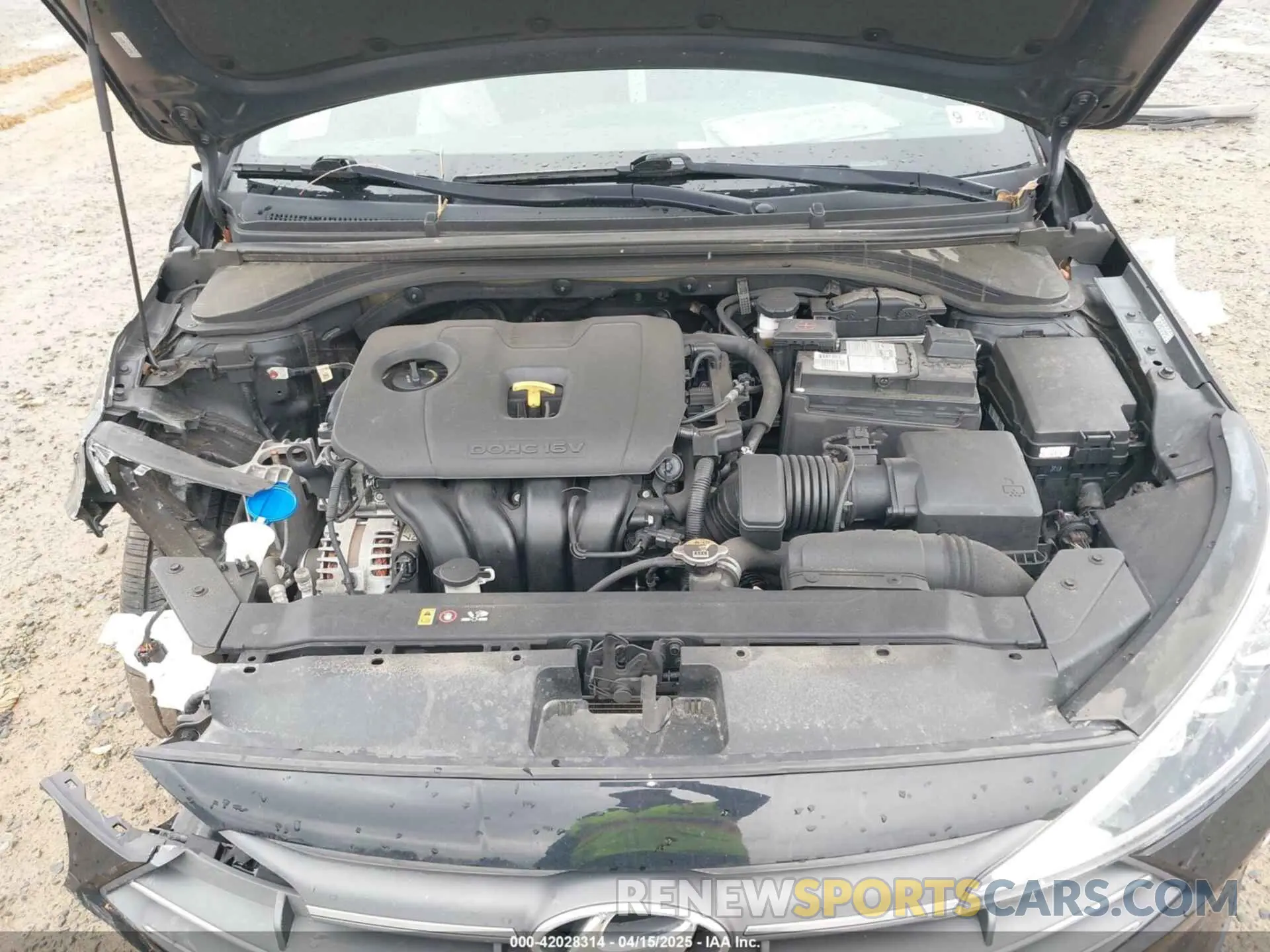 10 fotografías del automóvil dañado KMHD84LF2LU057469 HYUNDAI ELANTRA 2020