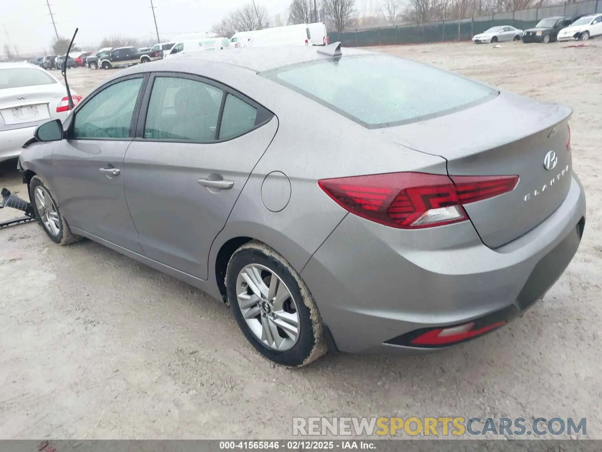 3 fotografías del automóvil dañado KMHD84LF2LU080881 HYUNDAI ELANTRA 2020