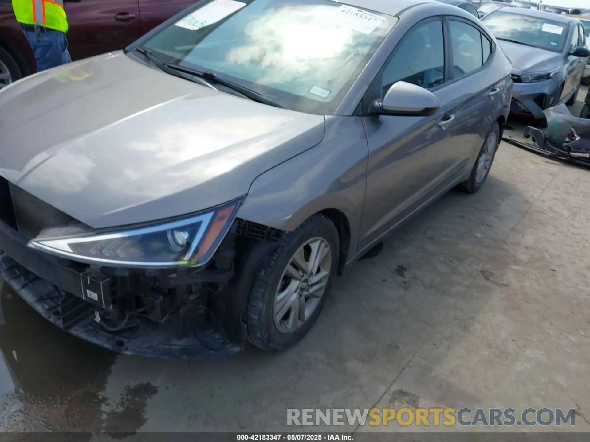 2 fotografías del automóvil dañado KMHD84LF2LU091797 HYUNDAI ELANTRA 2020