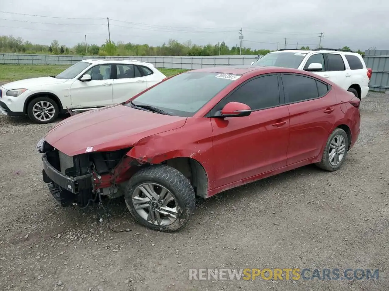 1 fotografías del automóvil dañado KMHD84LF2LU110588 HYUNDAI ELANTRA 2020