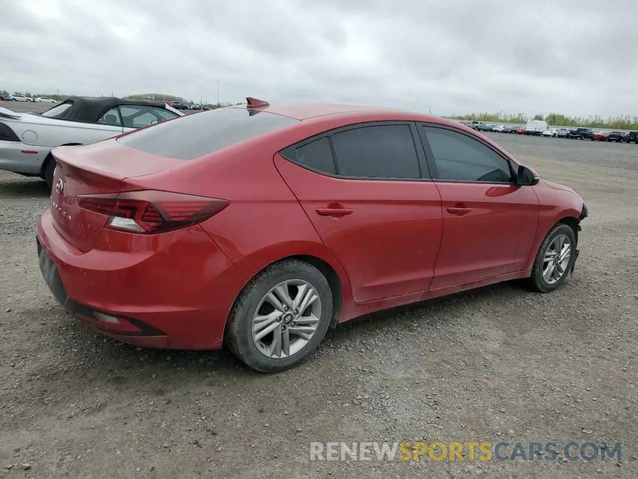 3 fotografías del automóvil dañado KMHD84LF2LU110588 HYUNDAI ELANTRA 2020