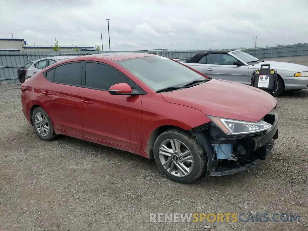 4 fotografías del automóvil dañado KMHD84LF2LU110588 HYUNDAI ELANTRA 2020