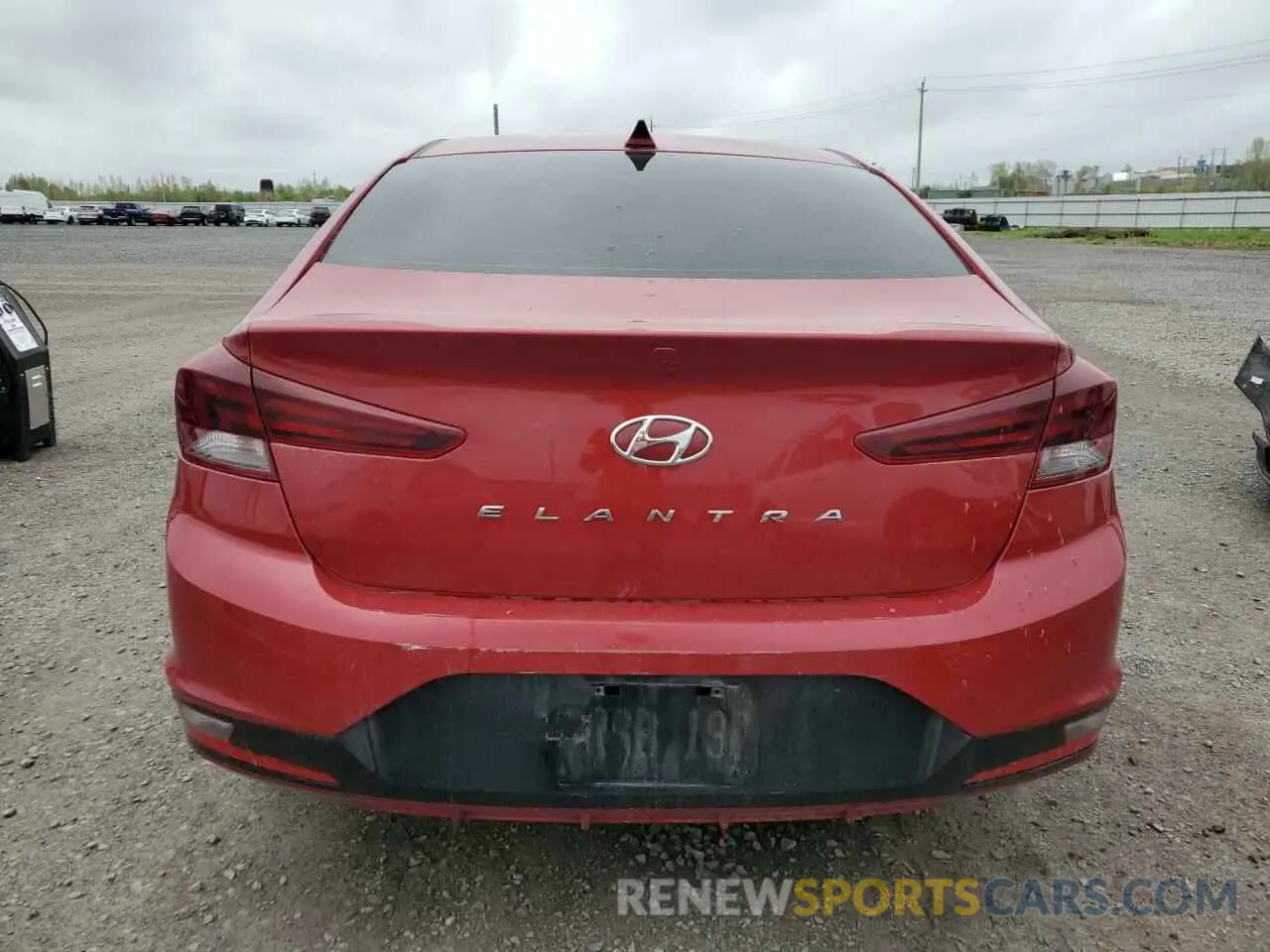 6 fotografías del automóvil dañado KMHD84LF2LU110588 HYUNDAI ELANTRA 2020