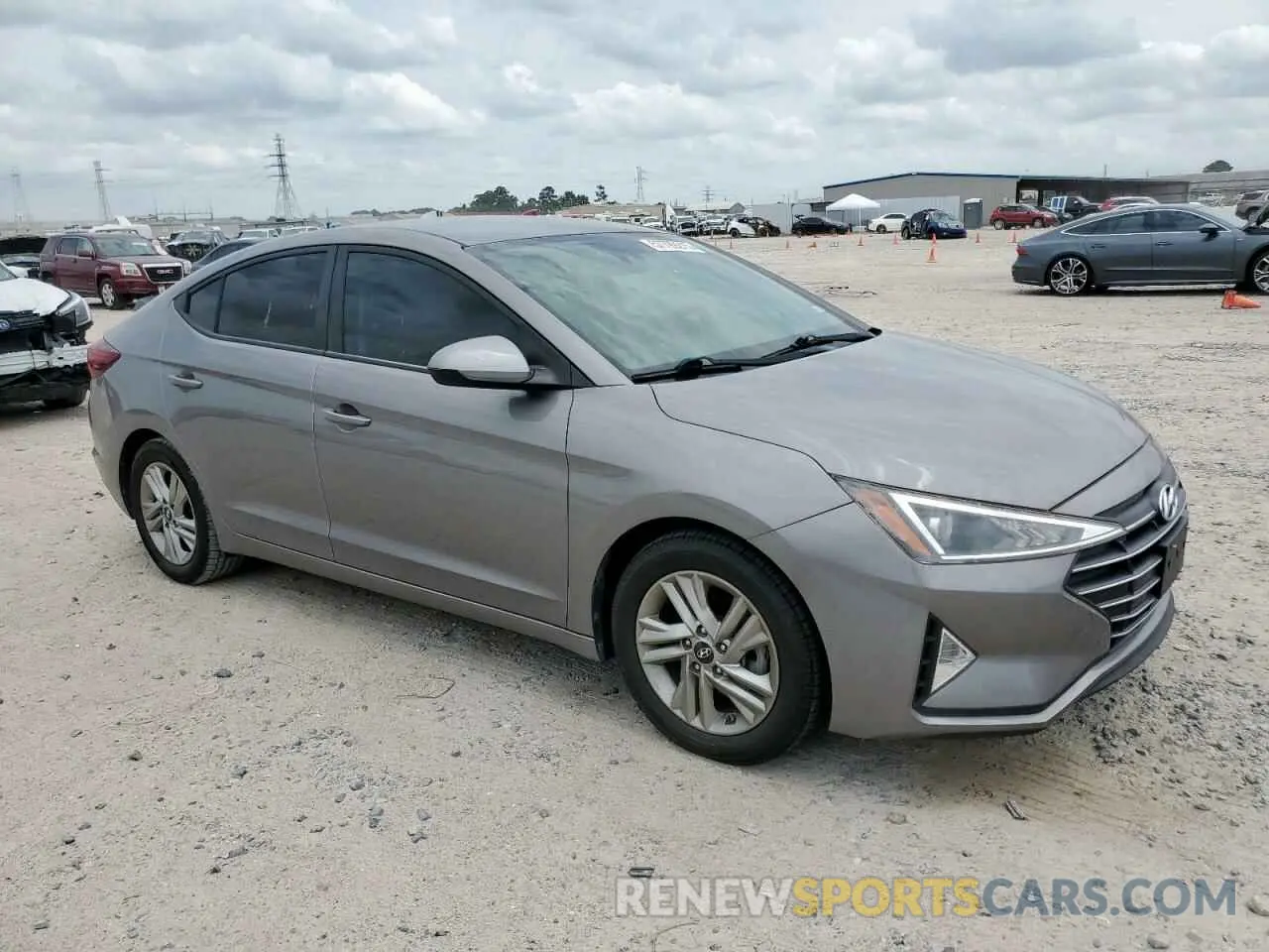 4 fotografías del automóvil dañado KMHD84LF2LU941556 HYUNDAI ELANTRA 2020