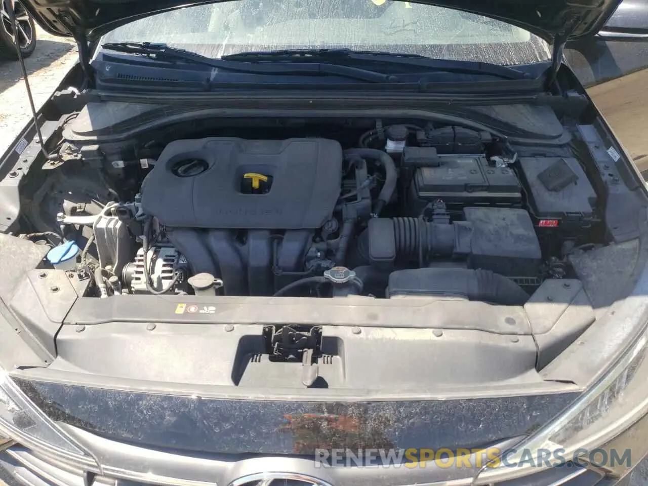11 fotografías del automóvil dañado KMHD84LF3LU022715 HYUNDAI ELANTRA 2020