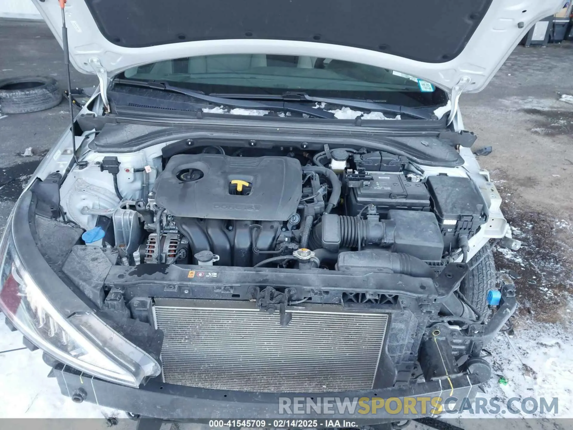 10 fotografías del automóvil dañado KMHD84LF3LU067184 HYUNDAI ELANTRA 2020