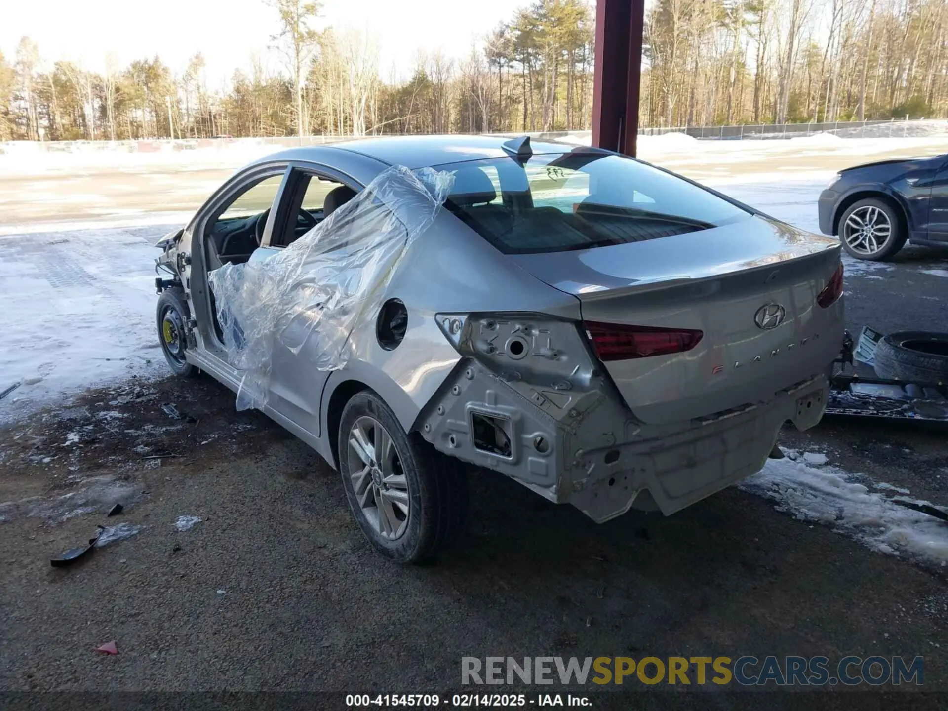 3 fotografías del automóvil dañado KMHD84LF3LU067184 HYUNDAI ELANTRA 2020