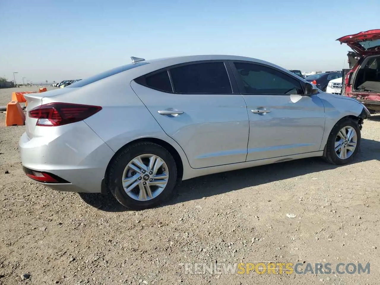 3 fotografías del automóvil dañado KMHD84LF3LU076502 HYUNDAI ELANTRA 2020