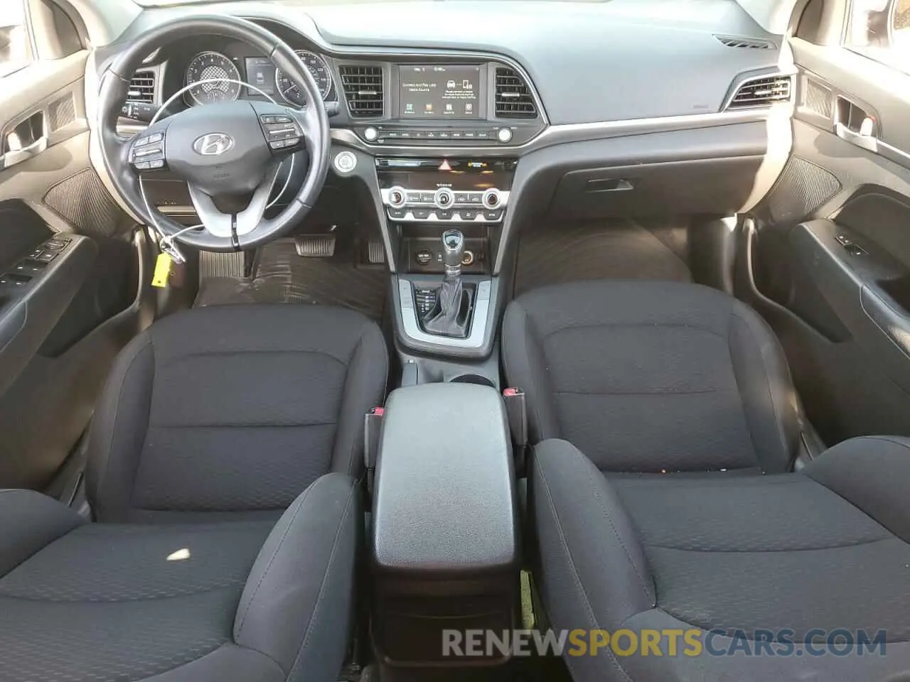 8 fotografías del automóvil dañado KMHD84LF3LU076502 HYUNDAI ELANTRA 2020