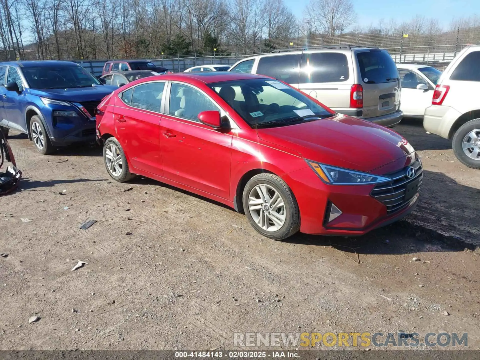 1 fotografías del automóvil dañado KMHD84LF3LU085183 HYUNDAI ELANTRA 2020