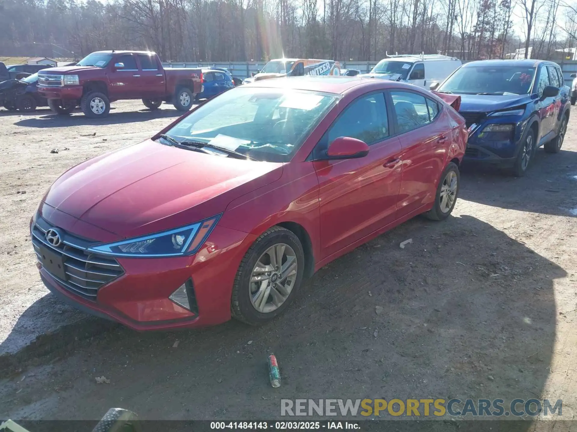 2 fotografías del automóvil dañado KMHD84LF3LU085183 HYUNDAI ELANTRA 2020