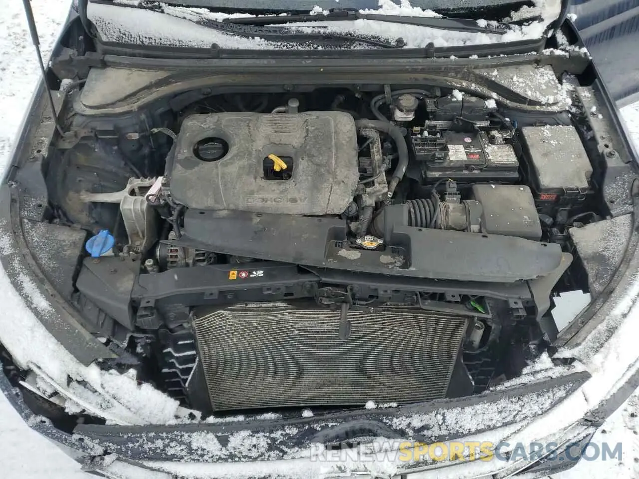 11 fotografías del automóvil dañado KMHD84LF3LU085362 HYUNDAI ELANTRA 2020