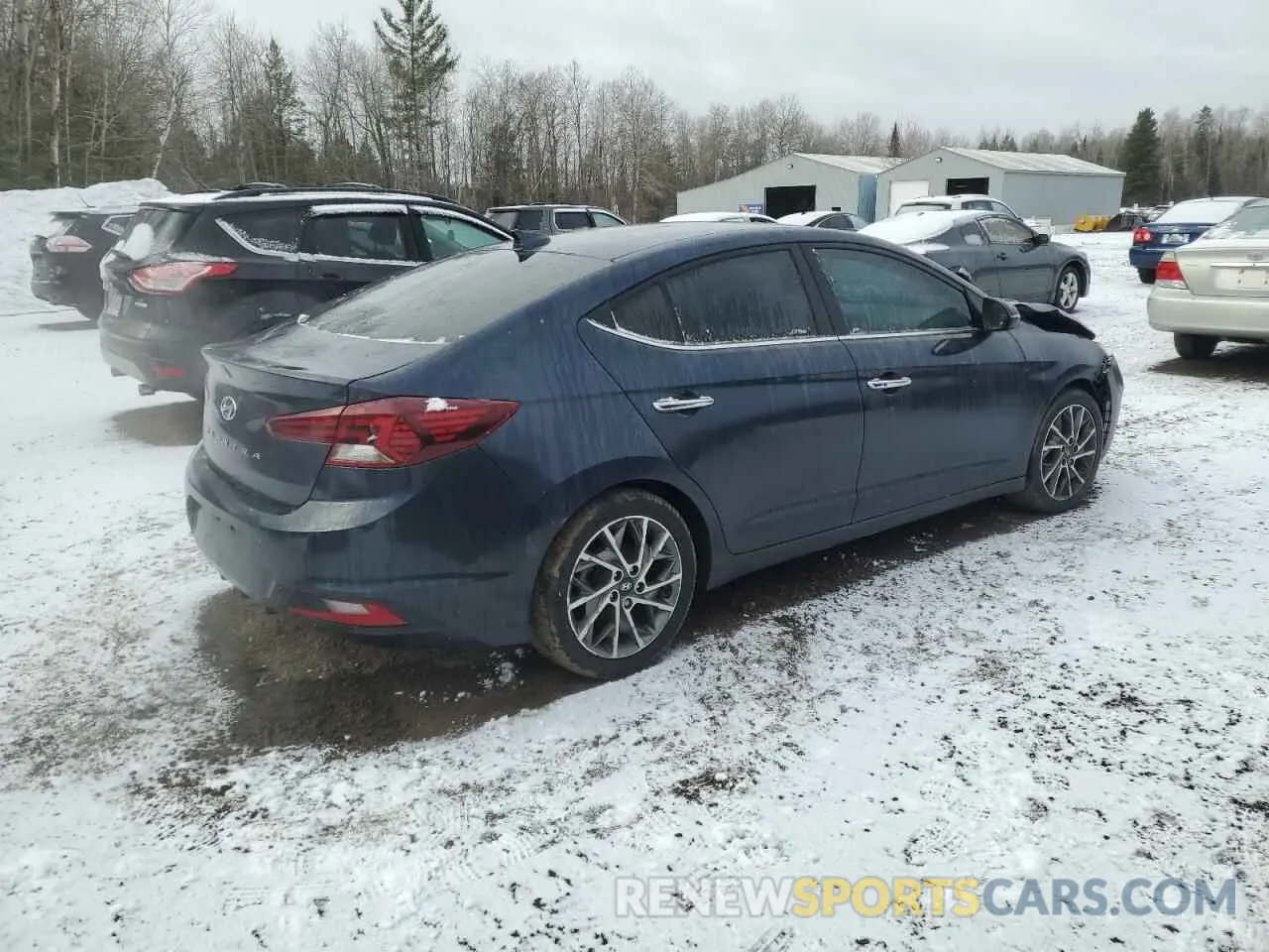 3 fotografías del automóvil dañado KMHD84LF3LU085362 HYUNDAI ELANTRA 2020