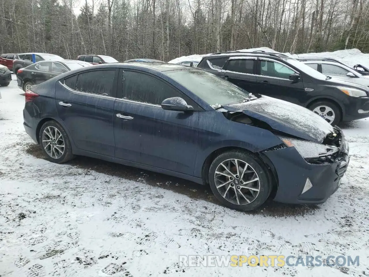4 fotografías del automóvil dañado KMHD84LF3LU085362 HYUNDAI ELANTRA 2020