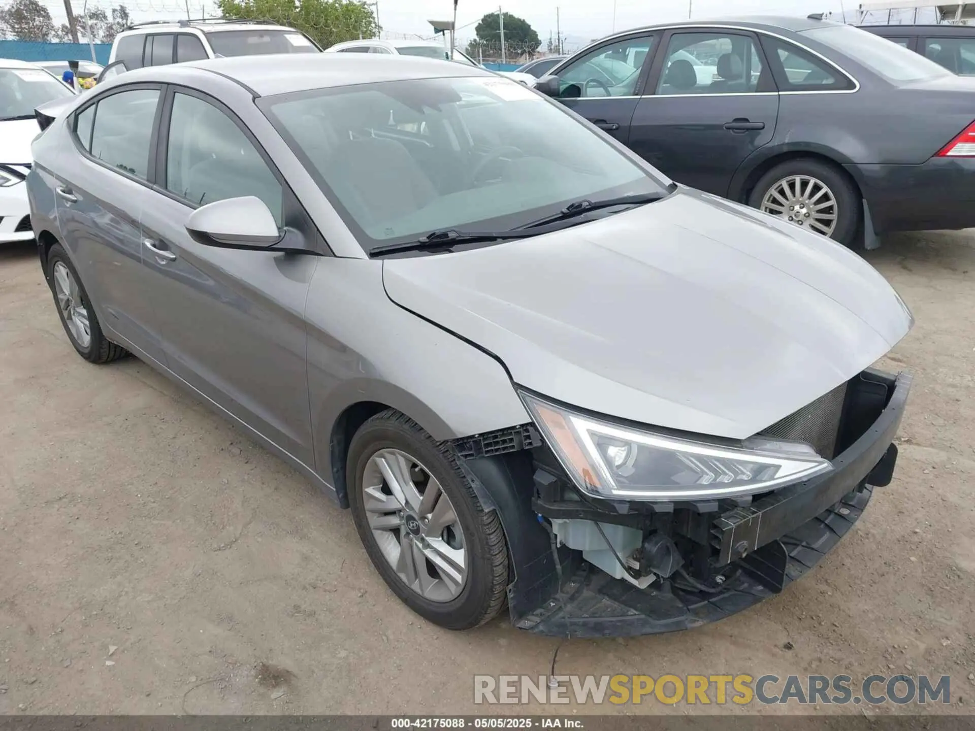 1 fotografías del automóvil dañado KMHD84LF3LU903902 HYUNDAI ELANTRA 2020