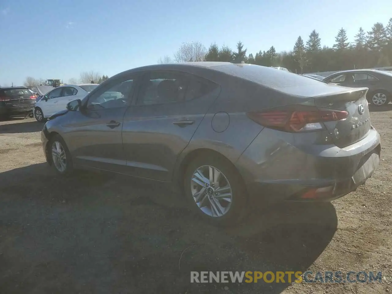2 fotografías del automóvil dañado KMHD84LF3LU911630 HYUNDAI ELANTRA 2020