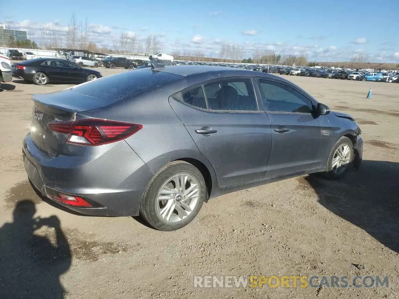 3 fotografías del automóvil dañado KMHD84LF3LU911630 HYUNDAI ELANTRA 2020