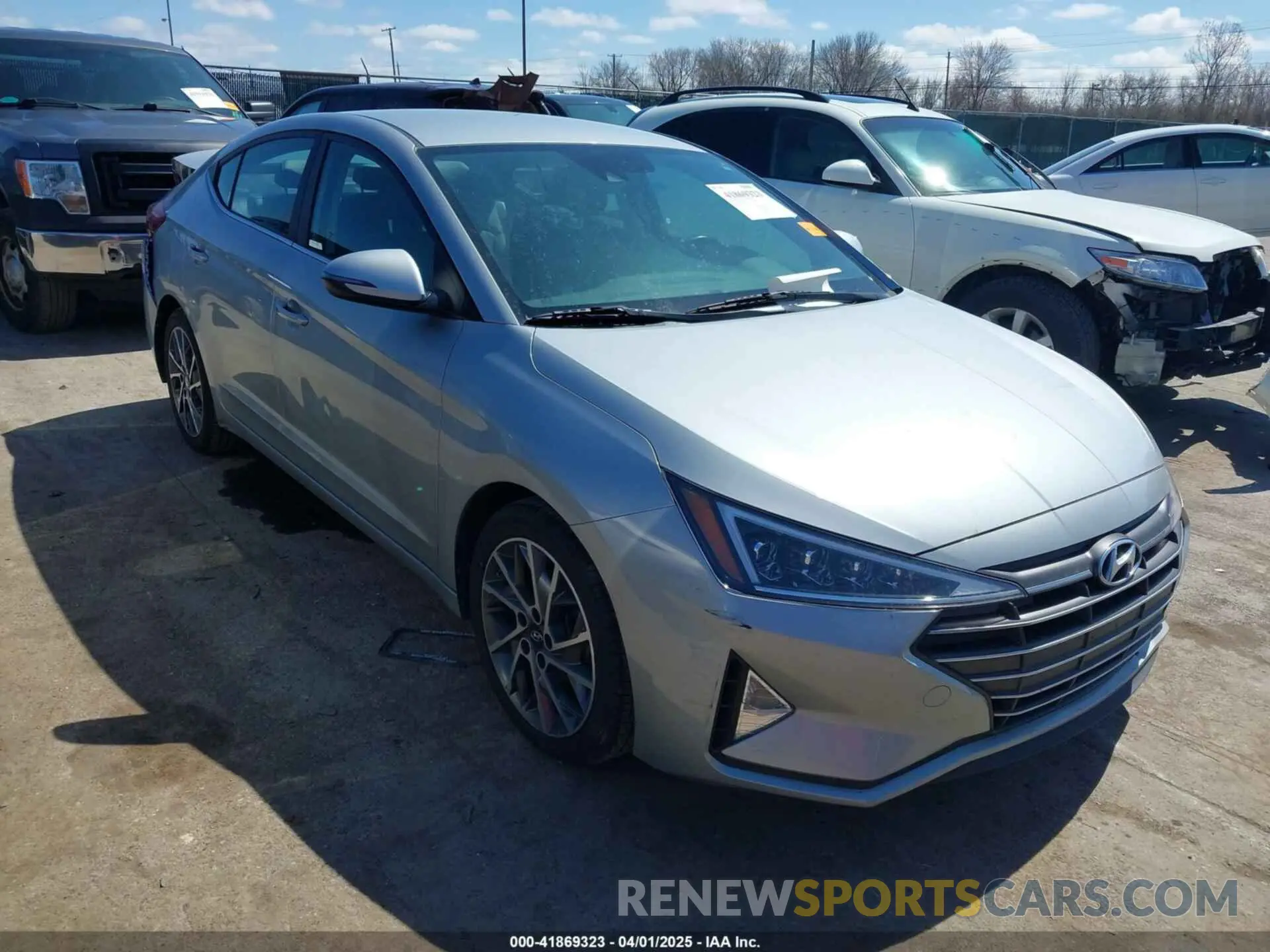 1 fotografías del automóvil dañado KMHD84LF3LU962335 HYUNDAI ELANTRA 2020