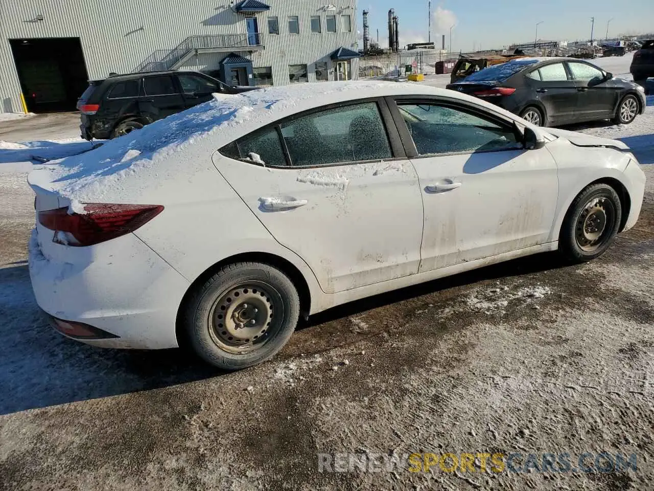 3 fotografías del automóvil dañado KMHD84LF3LU972038 HYUNDAI ELANTRA 2020