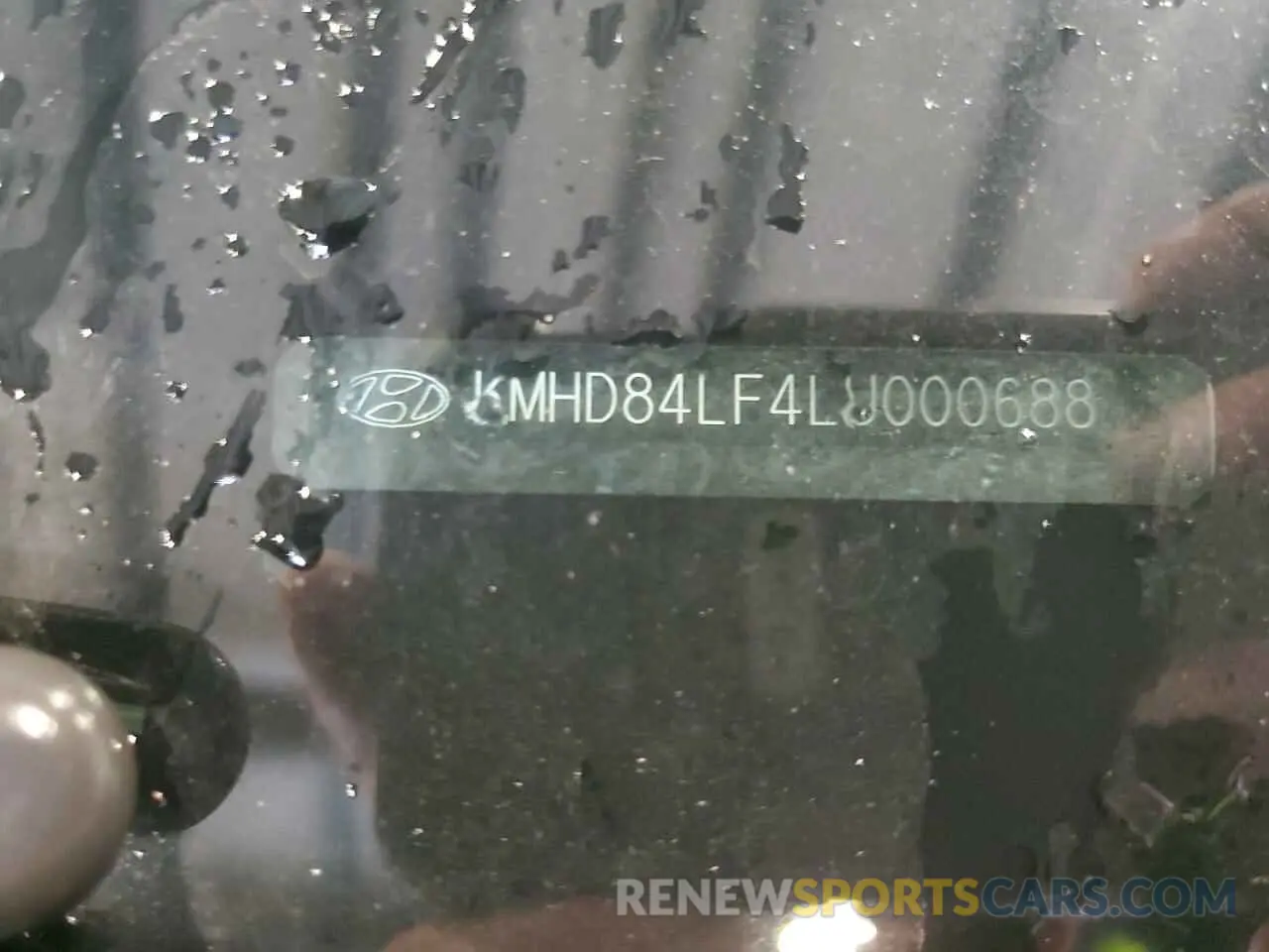 12 fotografías del automóvil dañado KMHD84LF4LU000688 HYUNDAI ELANTRA 2020
