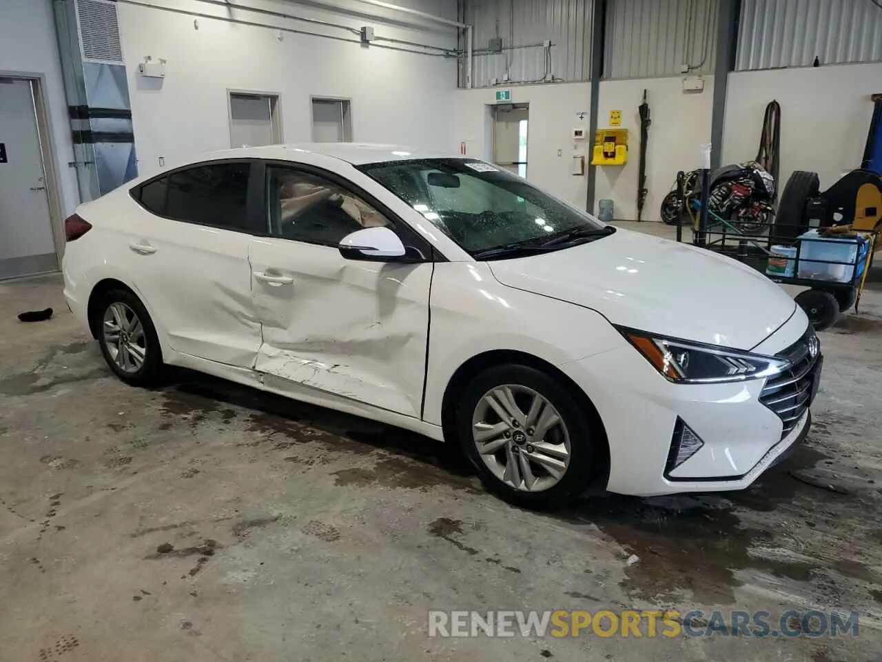 4 fotografías del automóvil dañado KMHD84LF4LU000688 HYUNDAI ELANTRA 2020