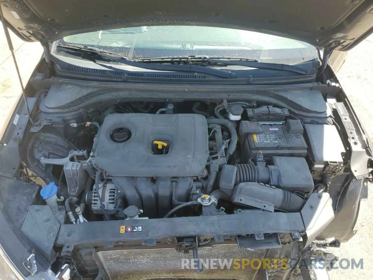 11 fotografías del automóvil dañado KMHD84LF4LU026157 HYUNDAI ELANTRA 2020