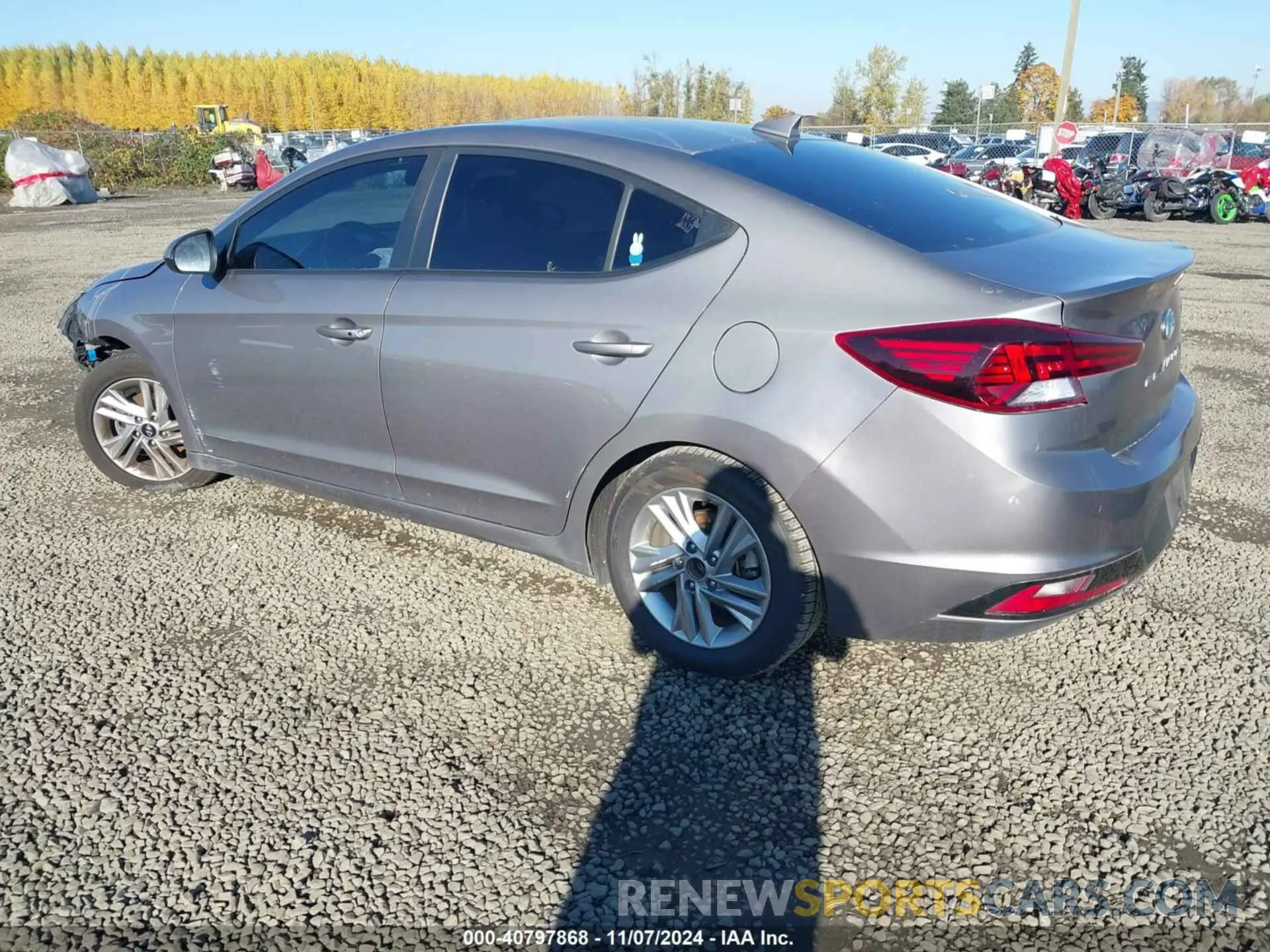 3 fotografías del automóvil dañado KMHD84LF4LU030130 HYUNDAI ELANTRA 2020