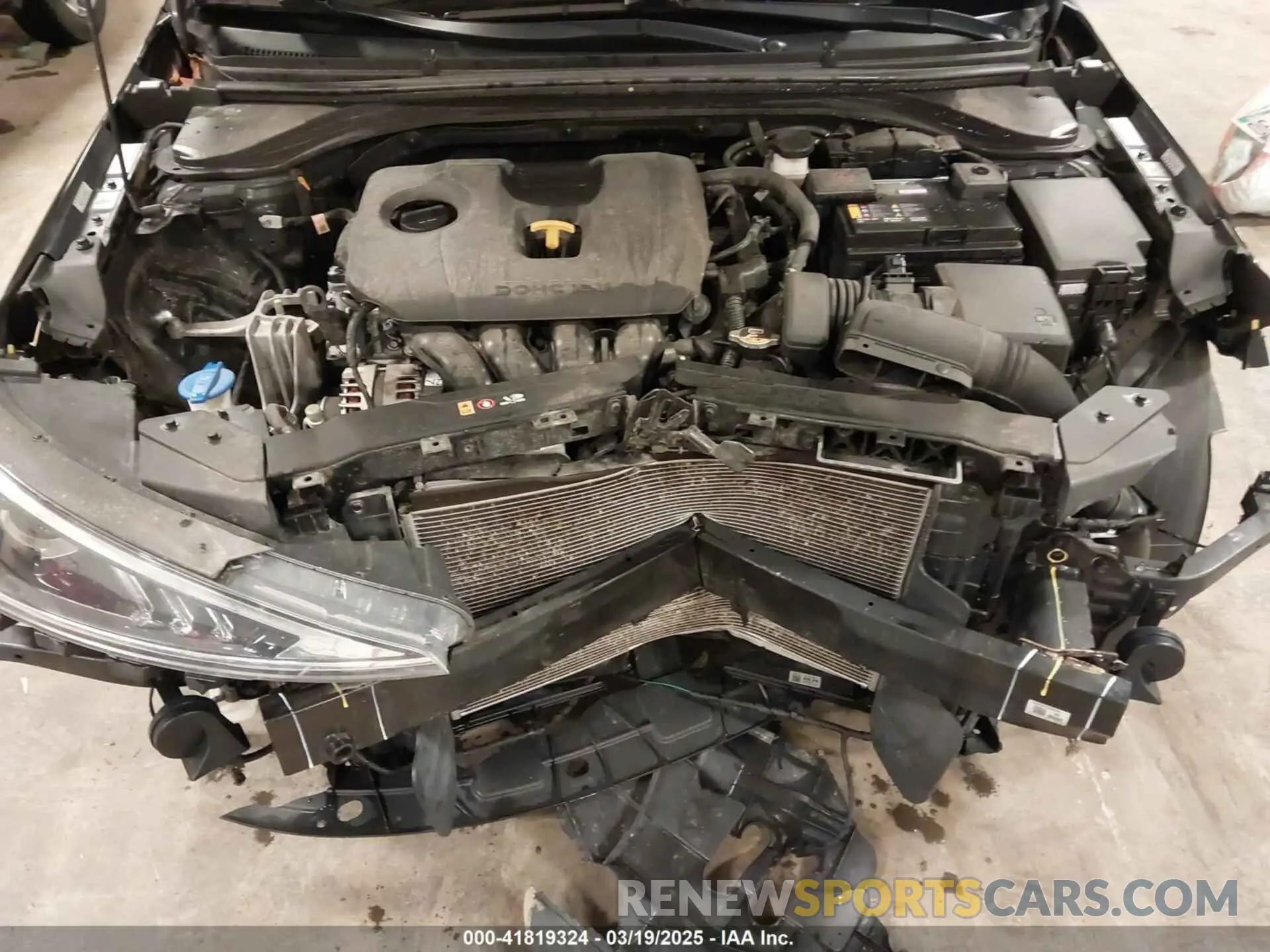 10 fotografías del automóvil dañado KMHD84LF5LU026751 HYUNDAI ELANTRA 2020
