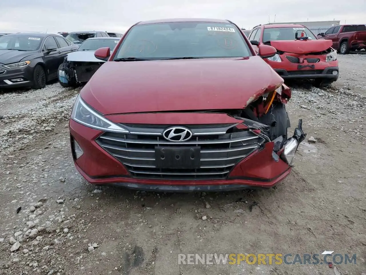 5 fotografías del automóvil dañado KMHD84LF5LU034445 HYUNDAI ELANTRA 2020
