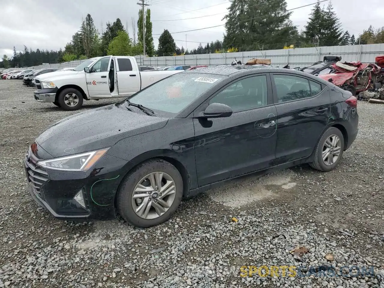 1 fotografías del automóvil dañado KMHD84LF5LU099375 HYUNDAI ELANTRA 2020