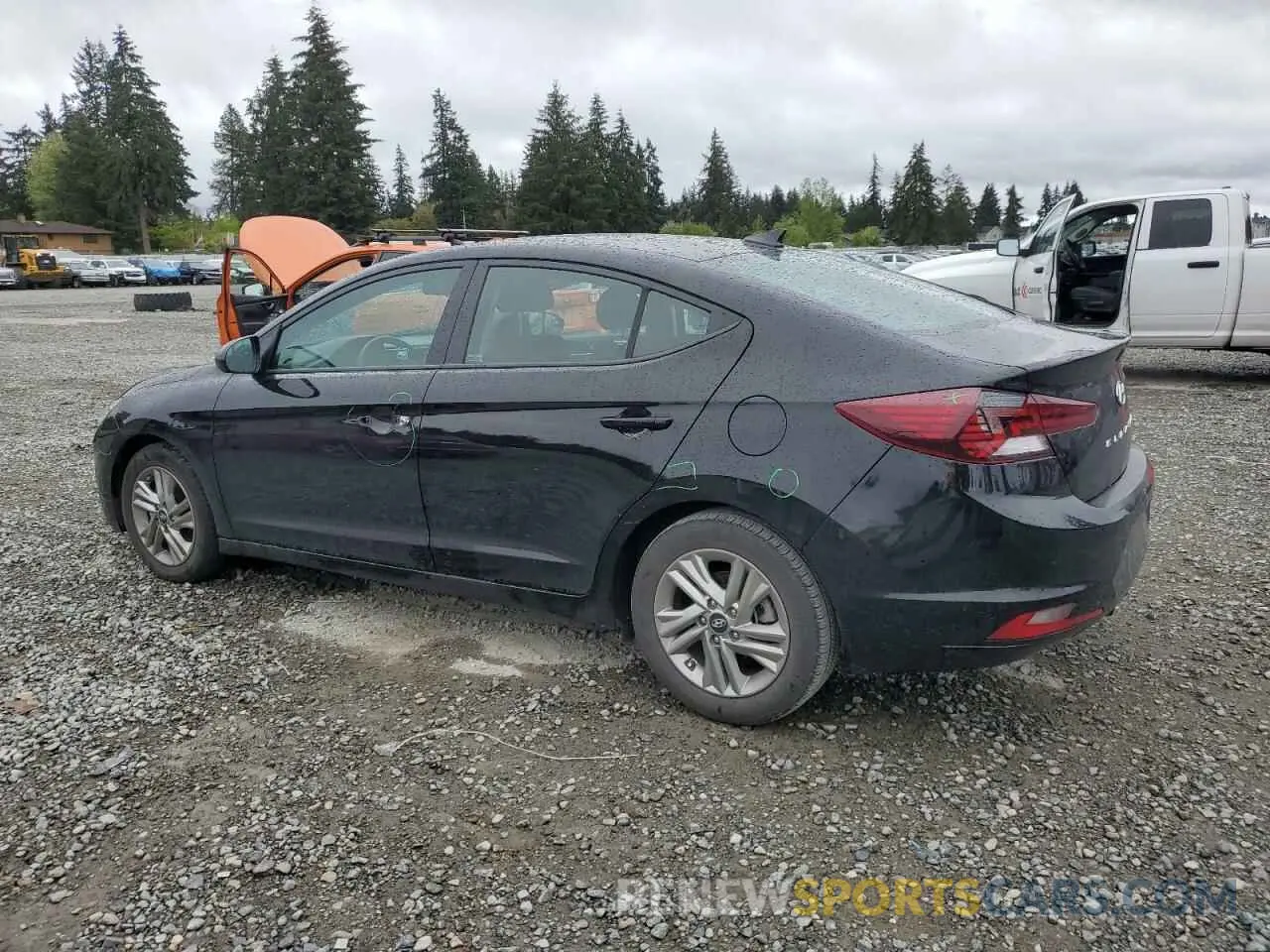 2 fotografías del automóvil dañado KMHD84LF5LU099375 HYUNDAI ELANTRA 2020