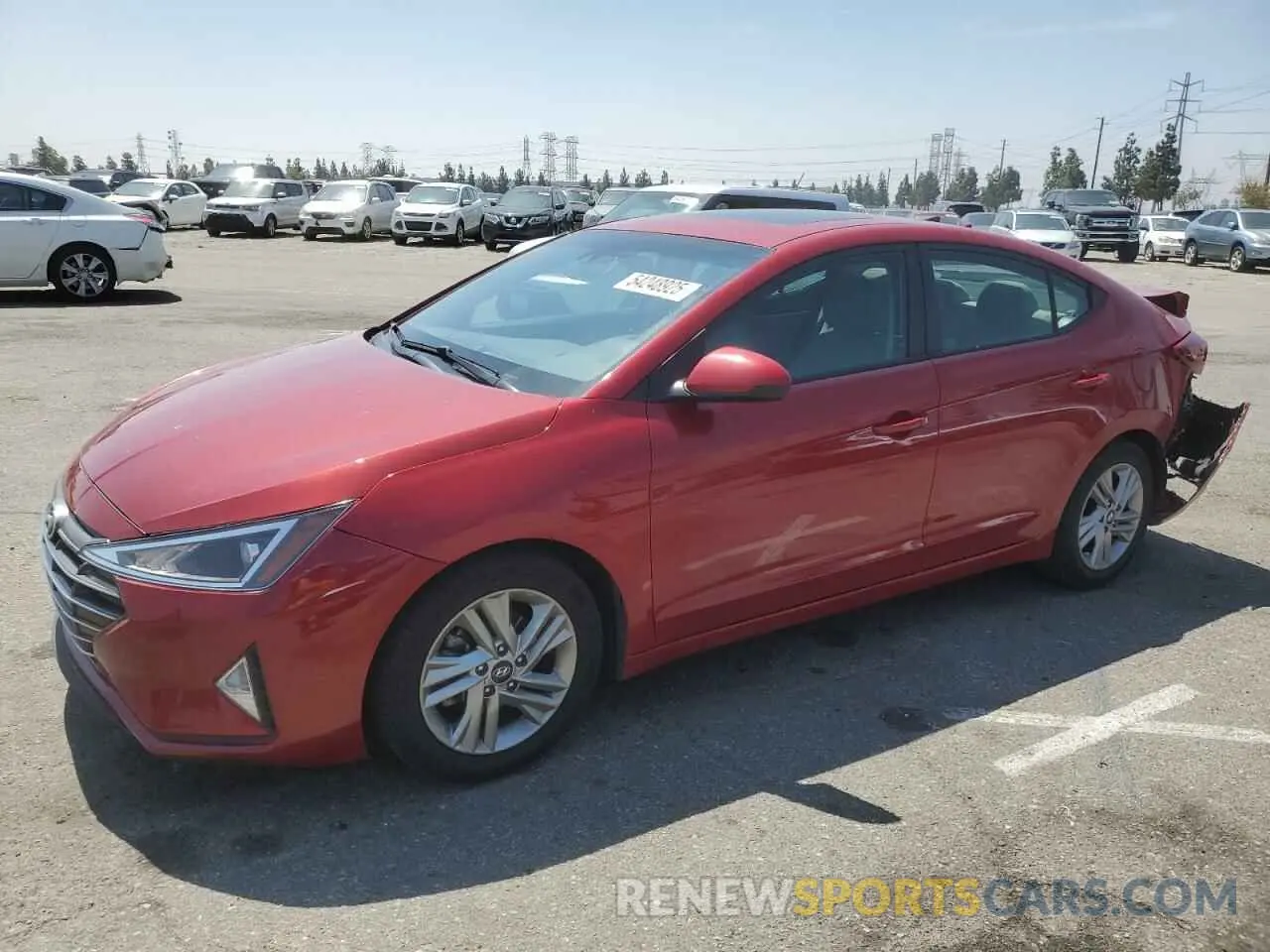 1 fotografías del automóvil dañado KMHD84LF5LU961235 HYUNDAI ELANTRA 2020