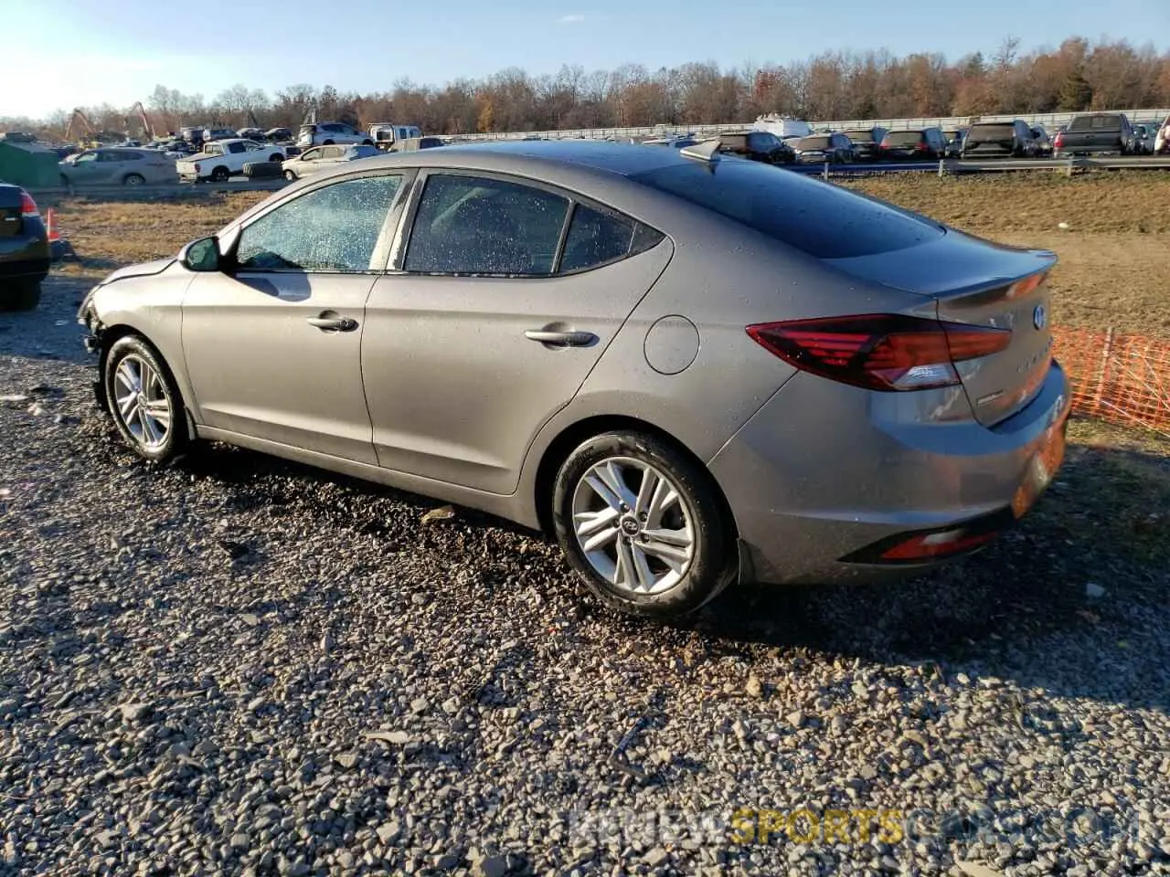 2 fotografías del automóvil dañado KMHD84LF6LU080222 HYUNDAI ELANTRA 2020
