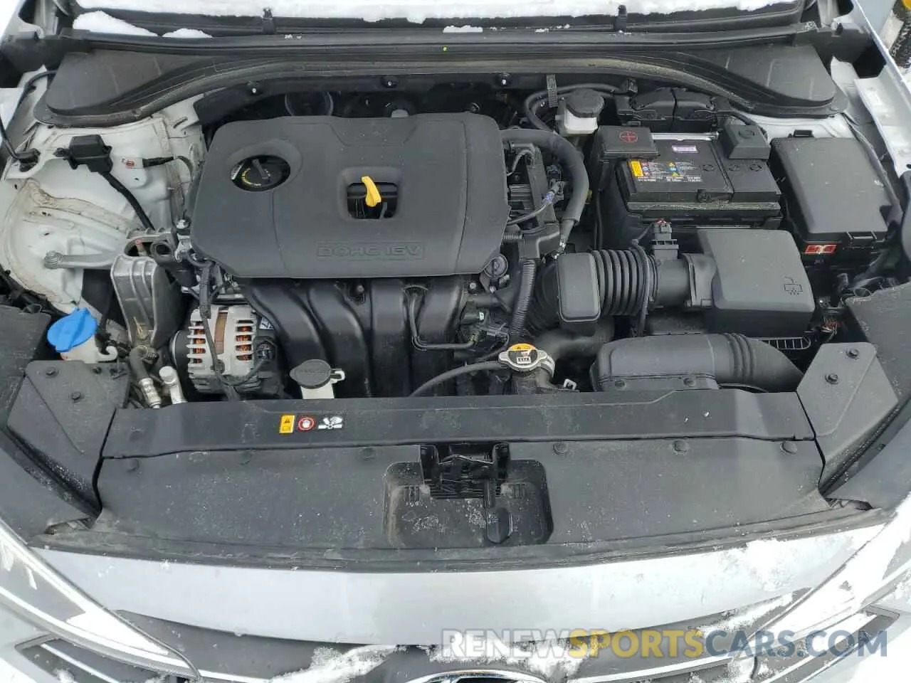 11 fotografías del automóvil dañado KMHD84LF6LU083783 HYUNDAI ELANTRA 2020