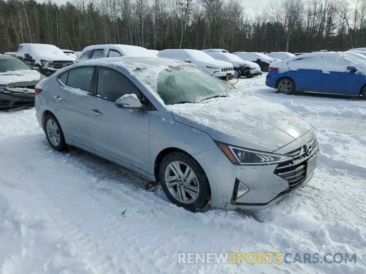 4 fotografías del automóvil dañado KMHD84LF6LU083783 HYUNDAI ELANTRA 2020