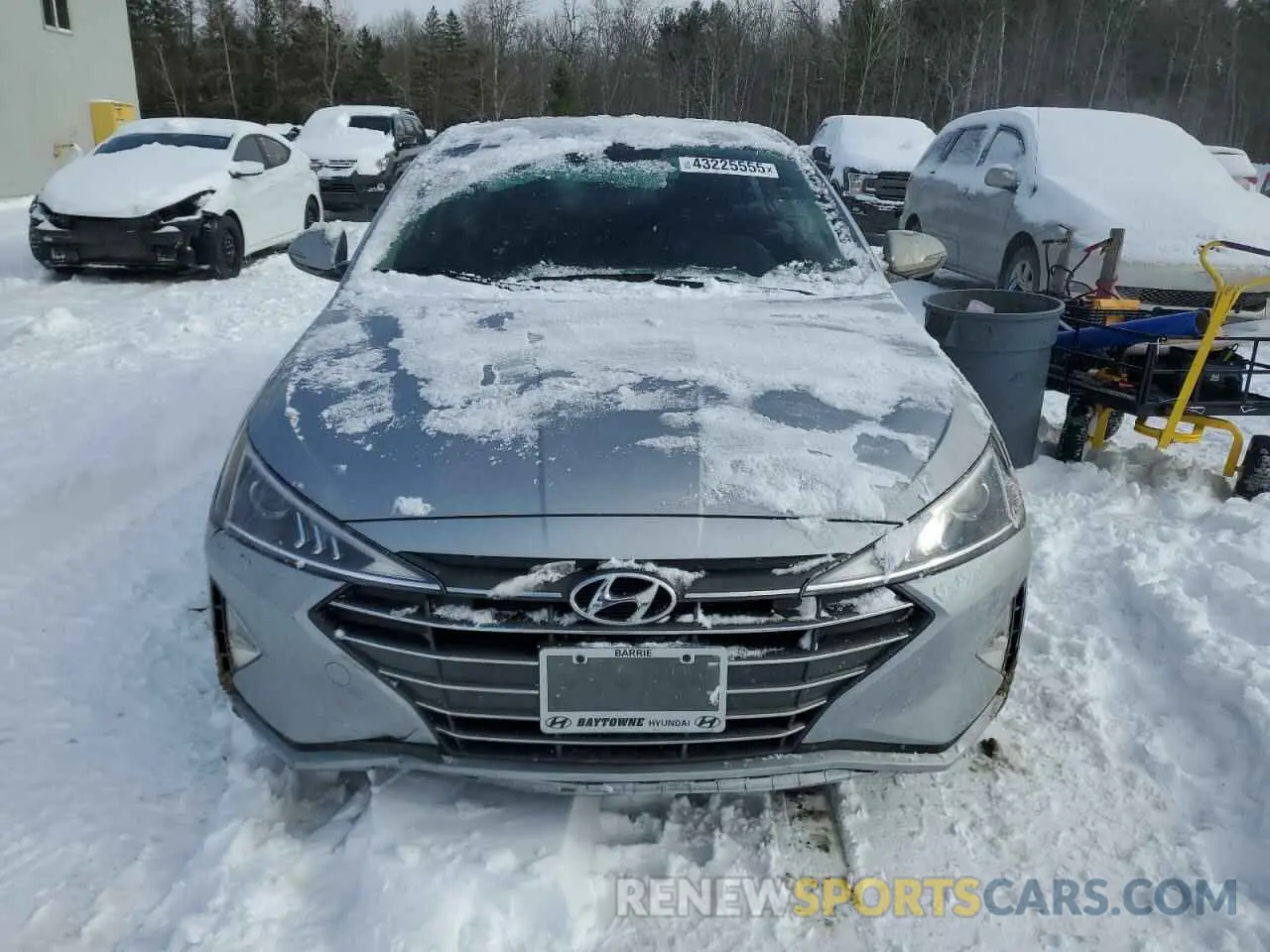 5 fotografías del automóvil dañado KMHD84LF6LU083783 HYUNDAI ELANTRA 2020
