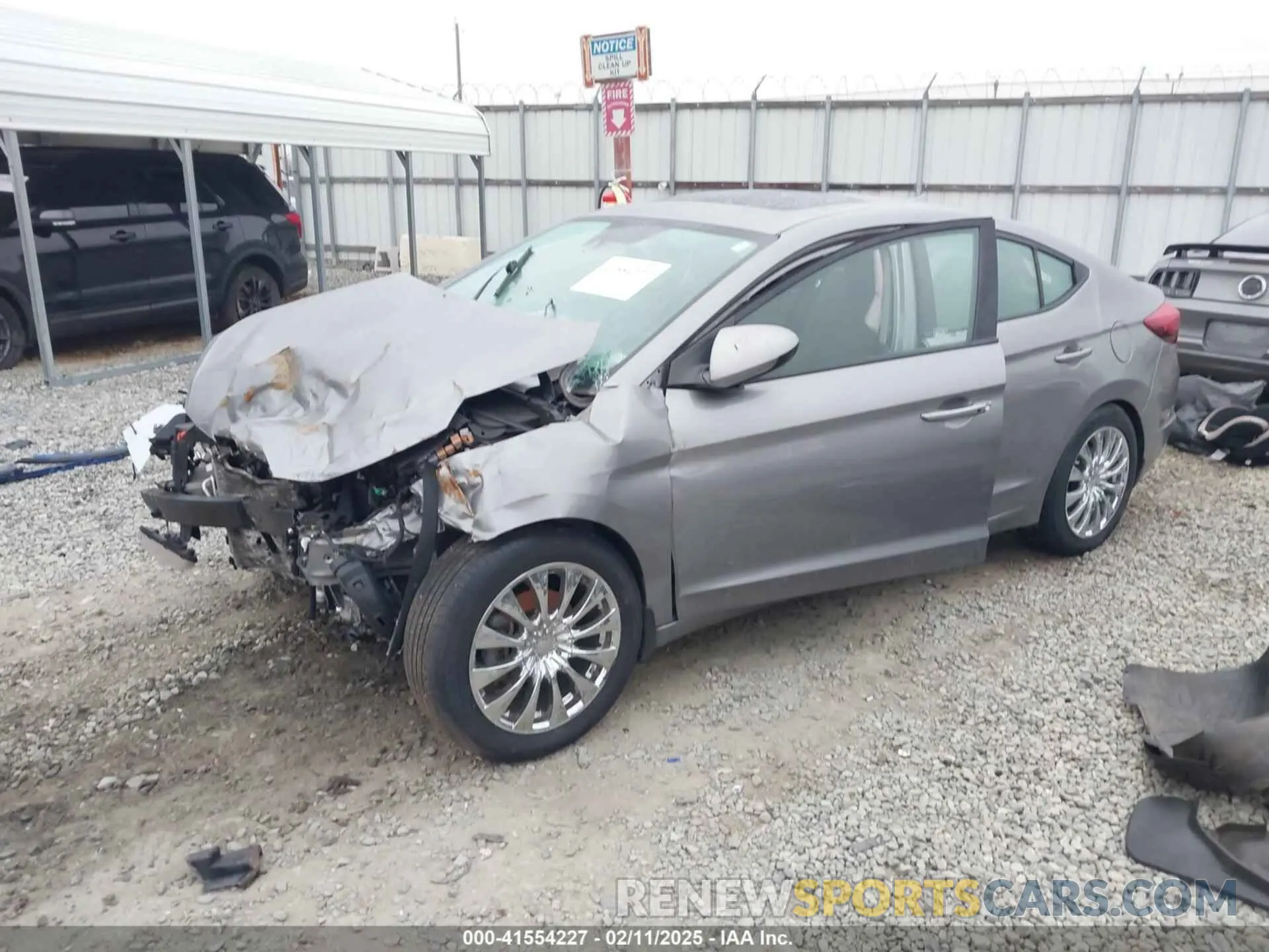 2 fotografías del automóvil dañado KMHD84LF6LU105488 HYUNDAI ELANTRA 2020