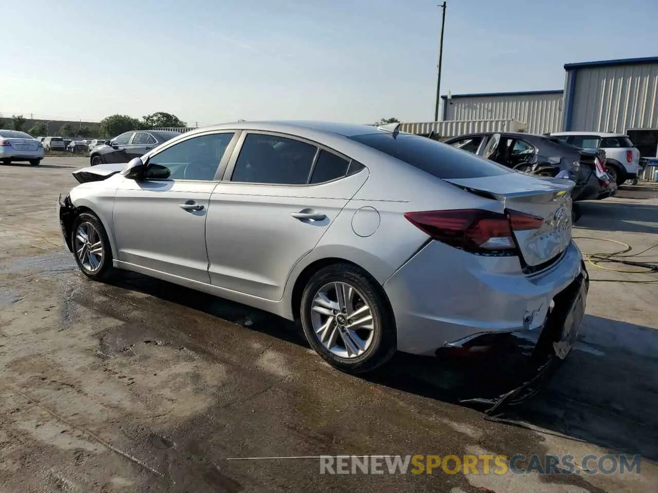 2 fotografías del automóvil dañado KMHD84LF6LU105636 HYUNDAI ELANTRA 2020