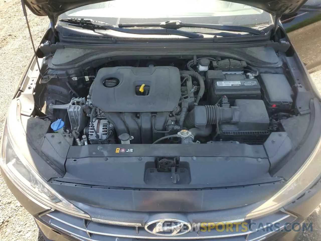 11 fotografías del automóvil dañado KMHD84LF6LU986547 HYUNDAI ELANTRA 2020