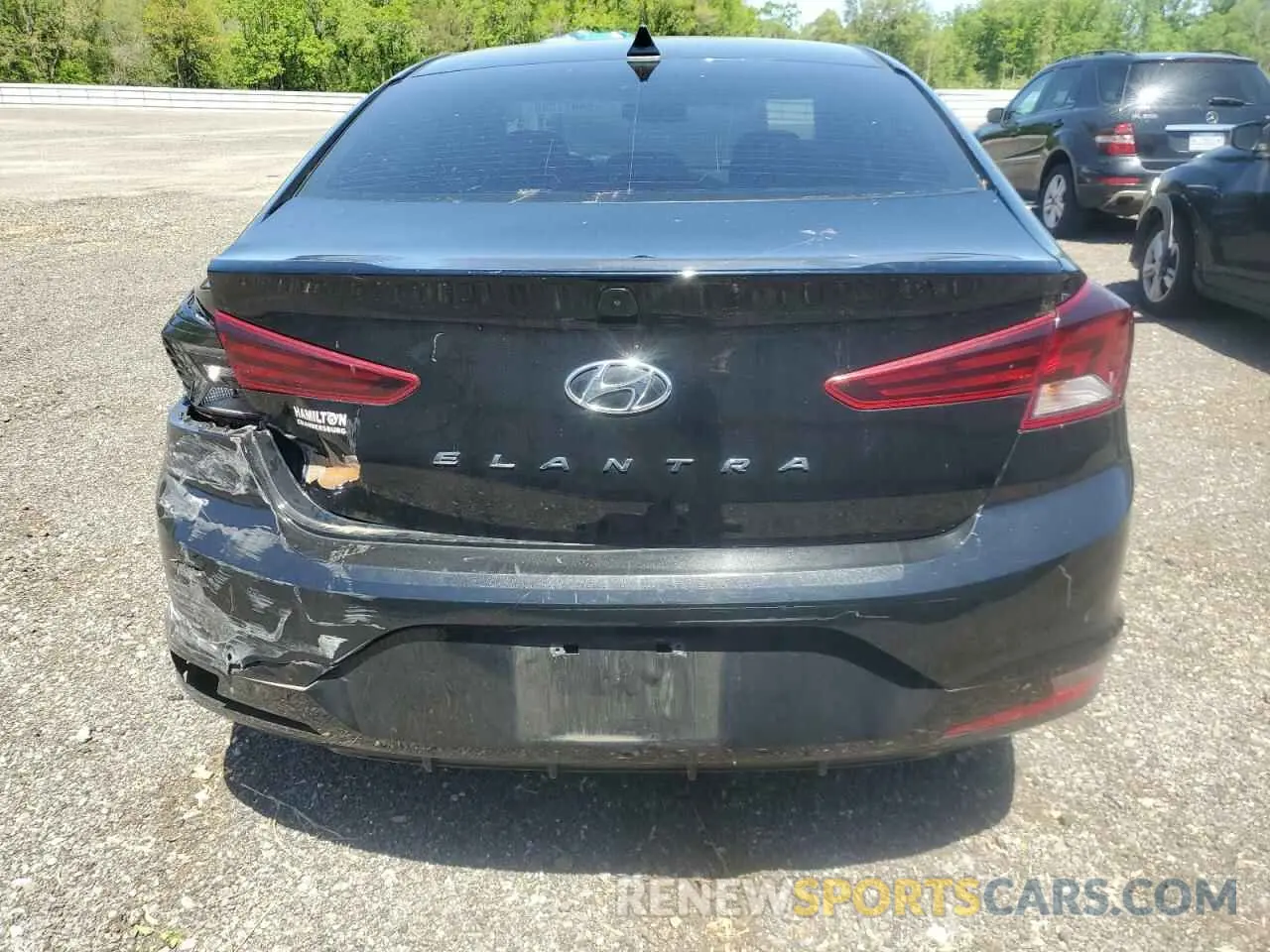 6 fotografías del automóvil dañado KMHD84LF6LU986547 HYUNDAI ELANTRA 2020