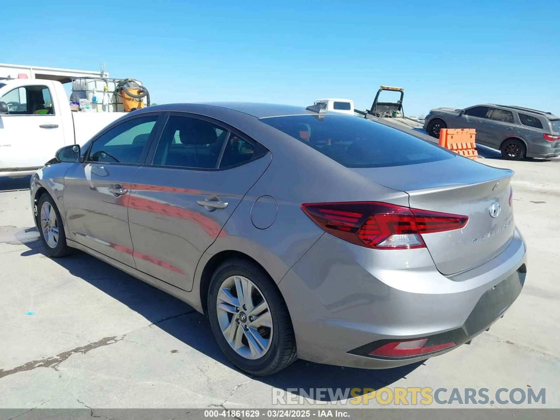 3 fotografías del automóvil dañado KMHD84LF7LU030655 HYUNDAI ELANTRA 2020