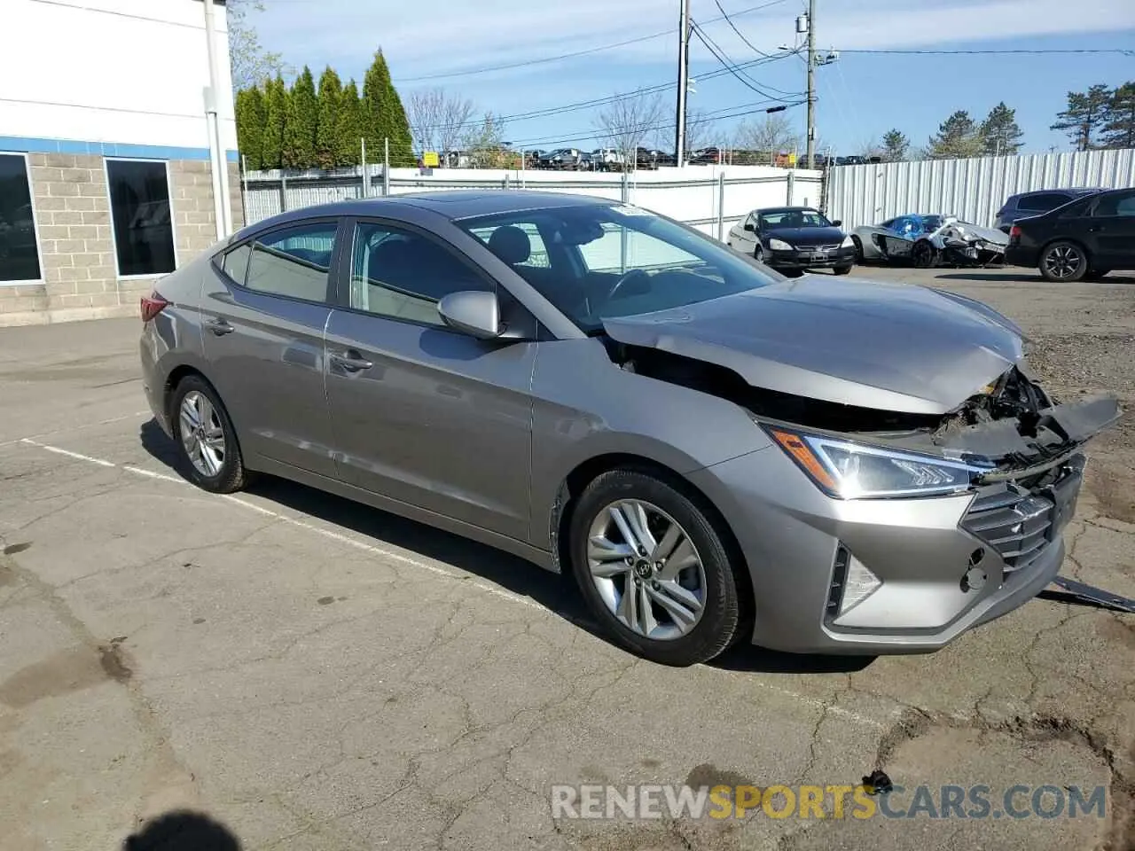 4 fotografías del automóvil dañado KMHD84LF7LU077488 HYUNDAI ELANTRA 2020