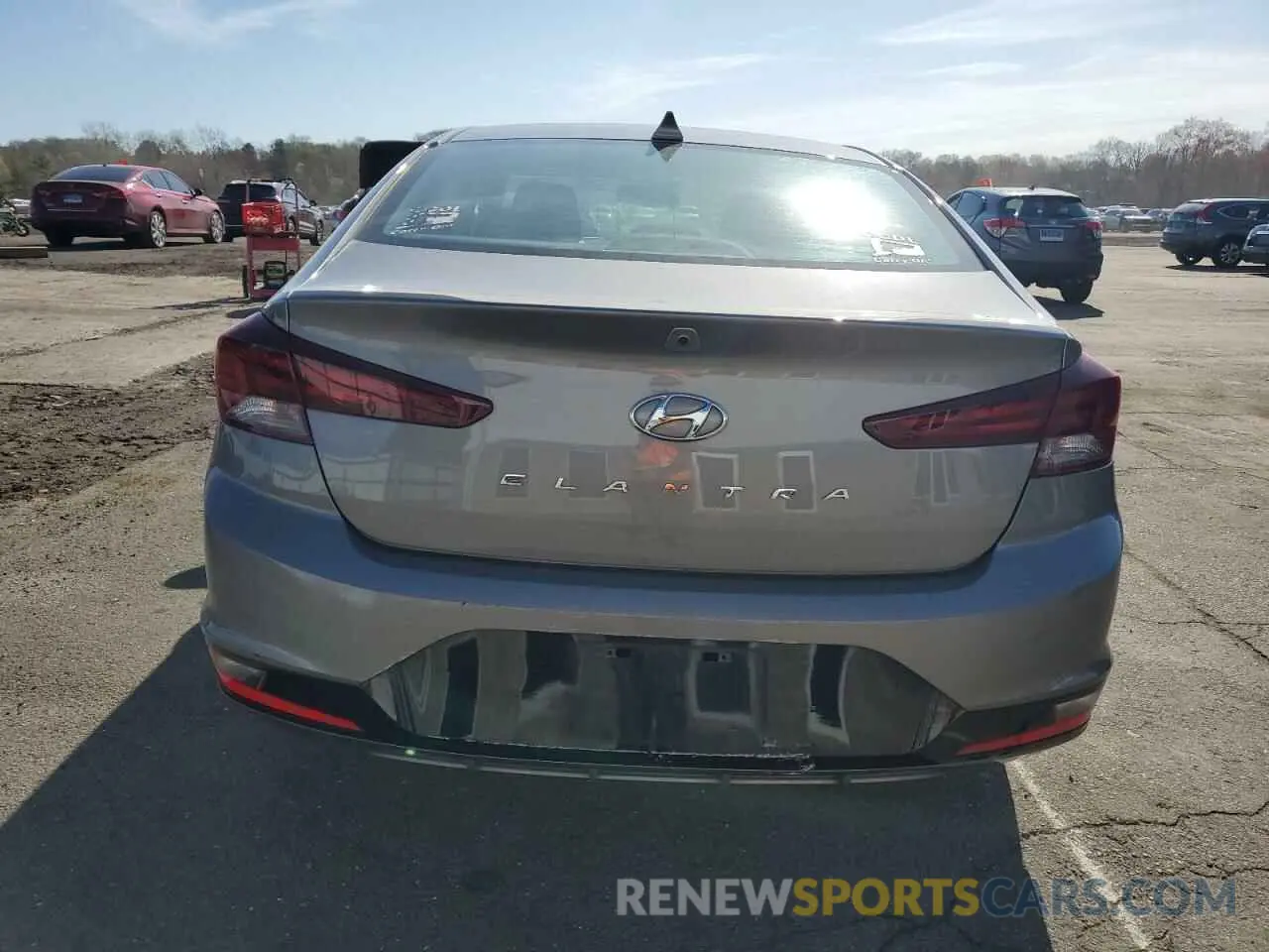 6 fotografías del automóvil dañado KMHD84LF7LU077488 HYUNDAI ELANTRA 2020