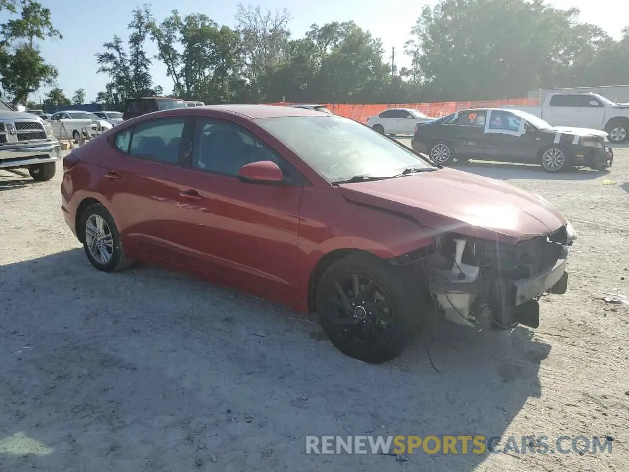 4 fotografías del automóvil dañado KMHD84LF7LU915034 HYUNDAI ELANTRA 2020