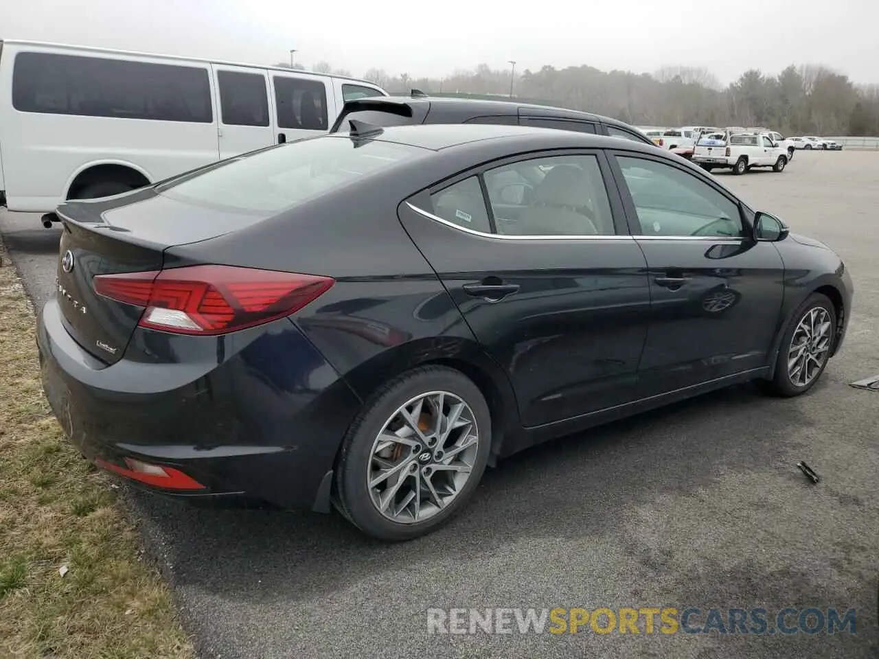3 fotografías del automóvil dañado KMHD84LF7LU925465 HYUNDAI ELANTRA 2020