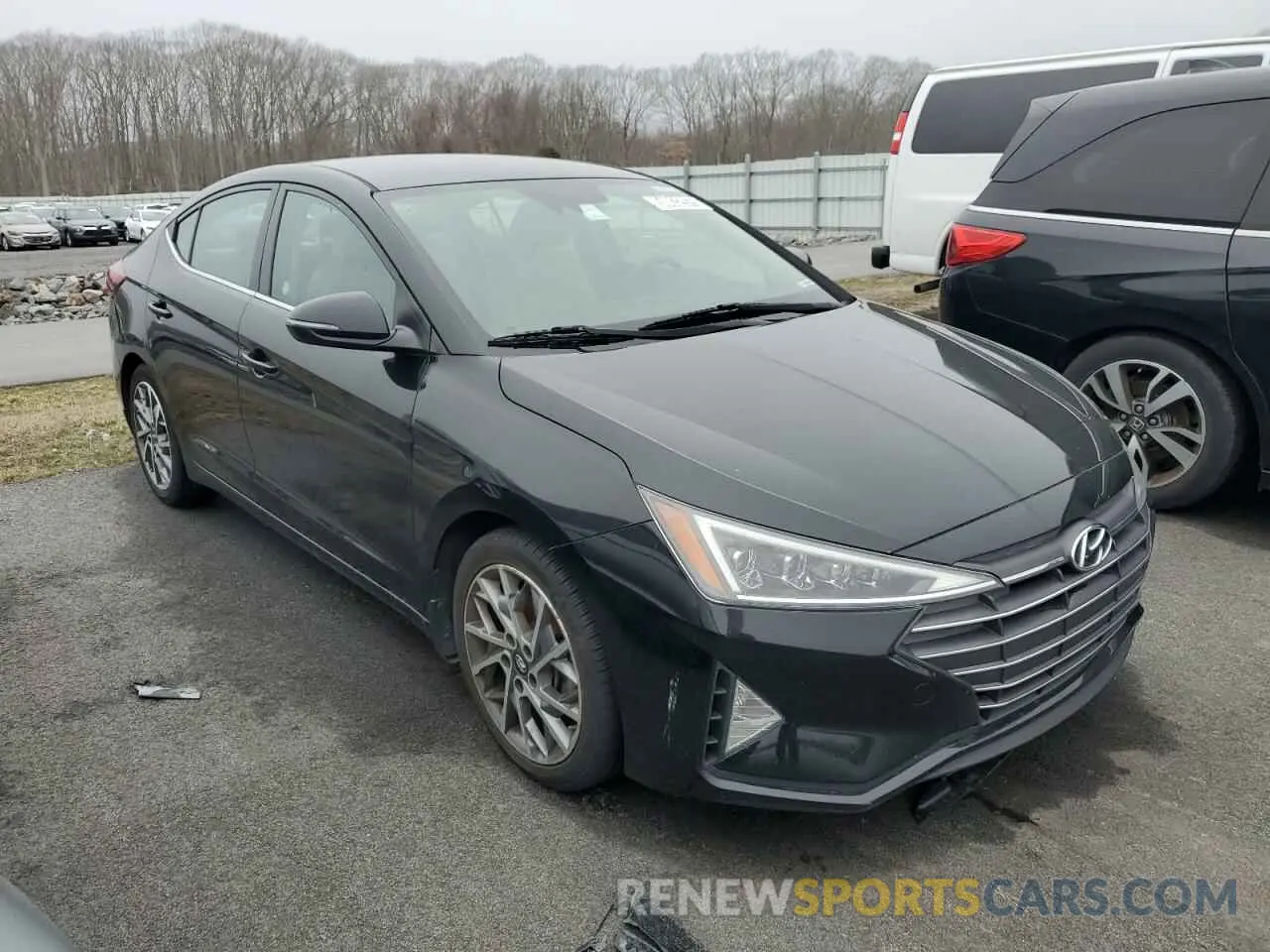 4 fotografías del automóvil dañado KMHD84LF7LU925465 HYUNDAI ELANTRA 2020