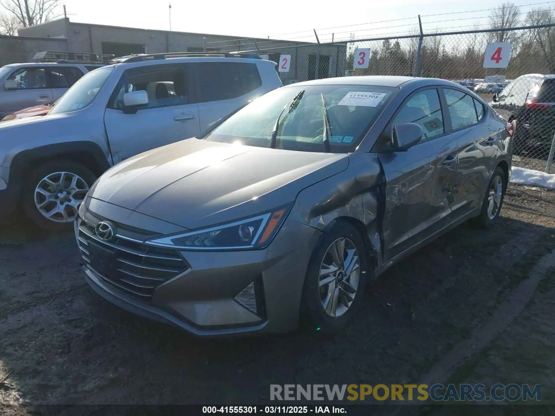 2 fotografías del automóvil dañado KMHD84LF7LU938197 HYUNDAI ELANTRA 2020