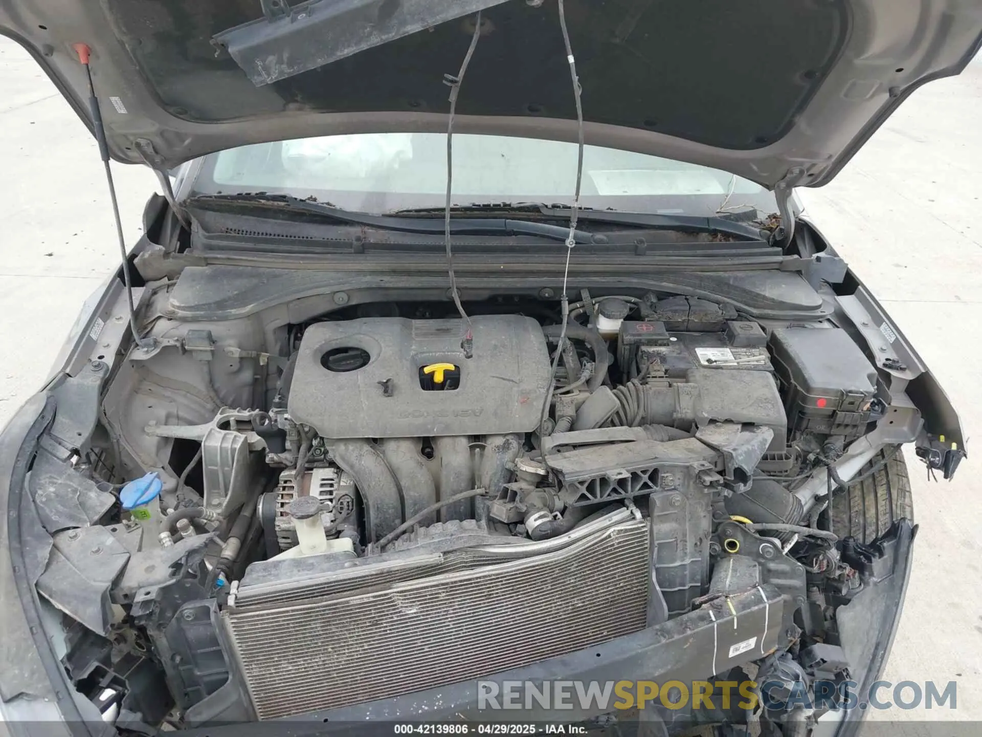10 fotografías del automóvil dañado KMHD84LF7LU980207 HYUNDAI ELANTRA 2020