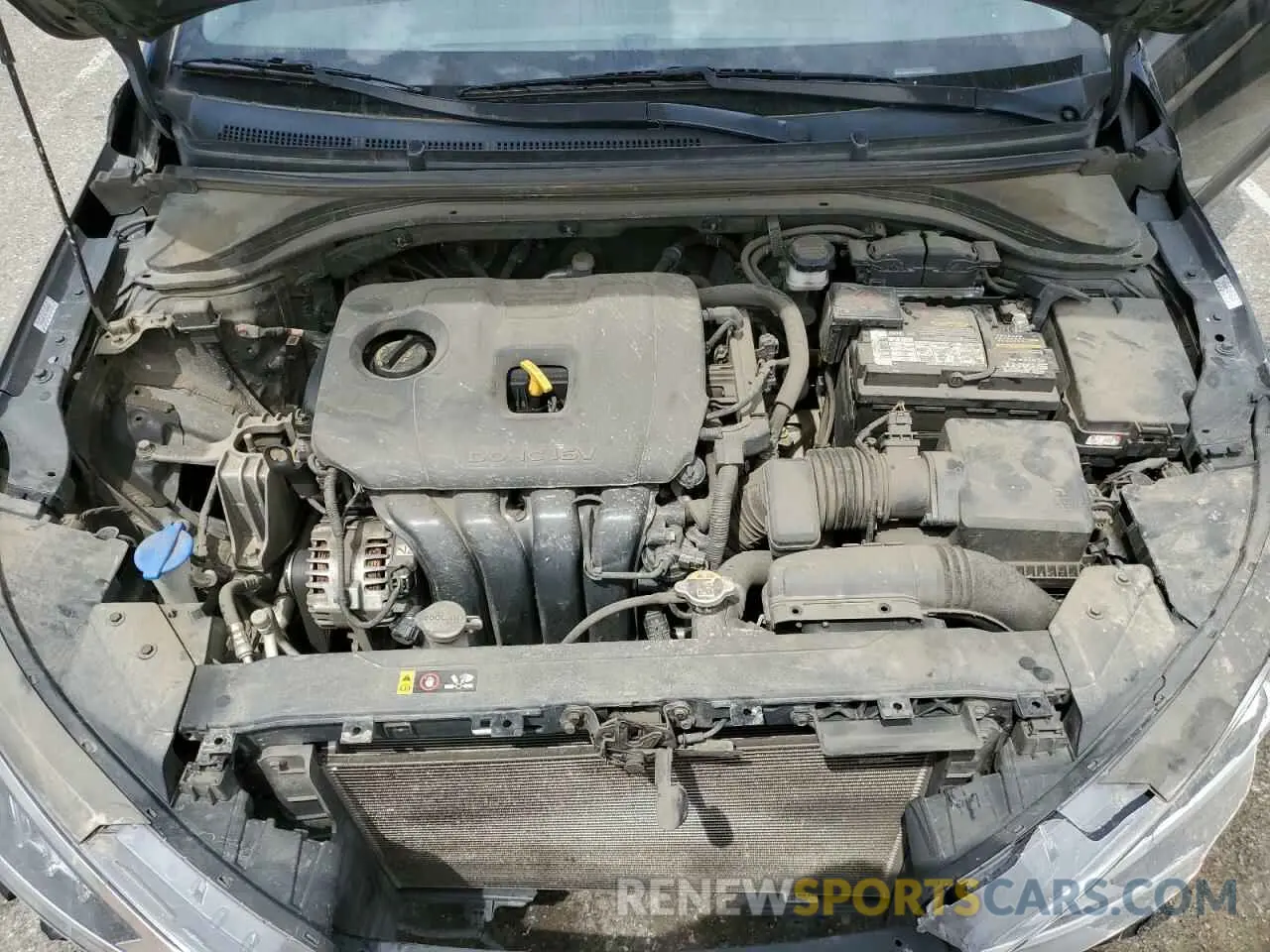11 fotografías del automóvil dañado KMHD84LF8LU076916 HYUNDAI ELANTRA 2020