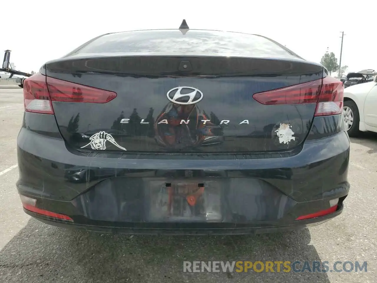 6 fotografías del automóvil dañado KMHD84LF8LU076916 HYUNDAI ELANTRA 2020